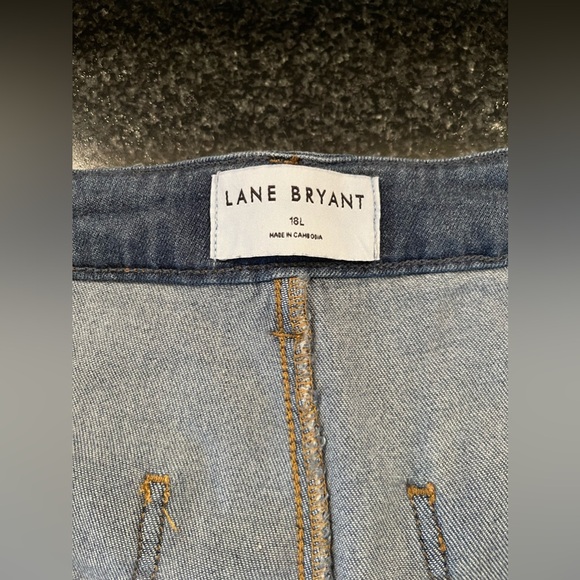 Lane Bryant: Fluid Denim Trouser Pant - Picture 8 of 11